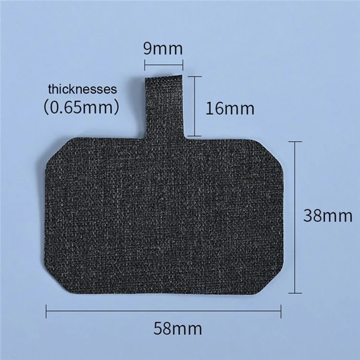 Phone Tether Tab Curing Fabric Cell Phone Lanyard Patch Replacement Part - Light Green