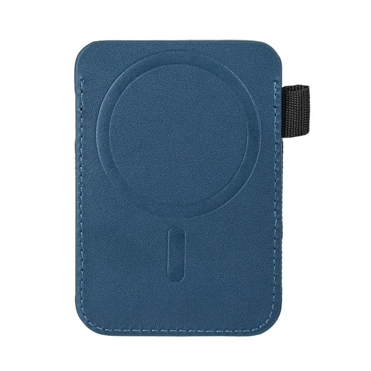 Magnetic Card Holder Compatible with MagSafe PU Leather Elastic Band Phone Card Holder Pouch - Yellow