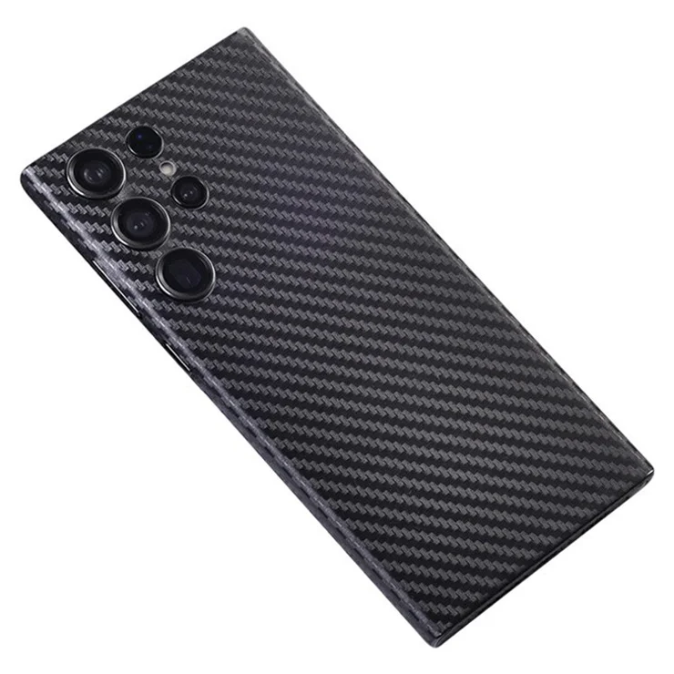 For Samsung Galaxy S24 Ultra Rear Screen Protector Pattern Design Phone Back Film with Paper Box - 3D Carbon Fiber