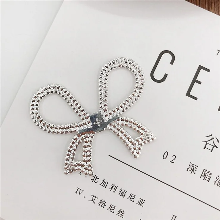 Rhinestone Bow Phone Case Charms DIY Accessory Alloy Handmade Ribbon Design Phone Shell Decorations