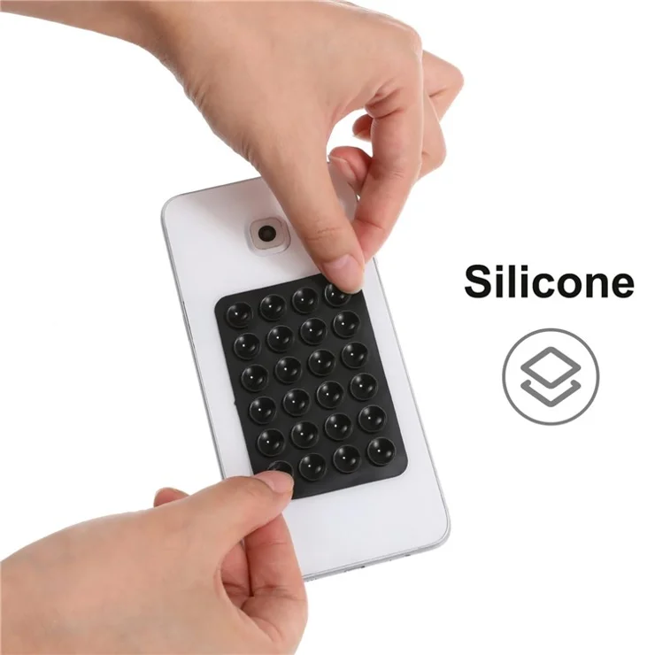 10Pcs Suction Phone Holder for Mirror Silicone Suction Cup Adhesive Mount - Rose
