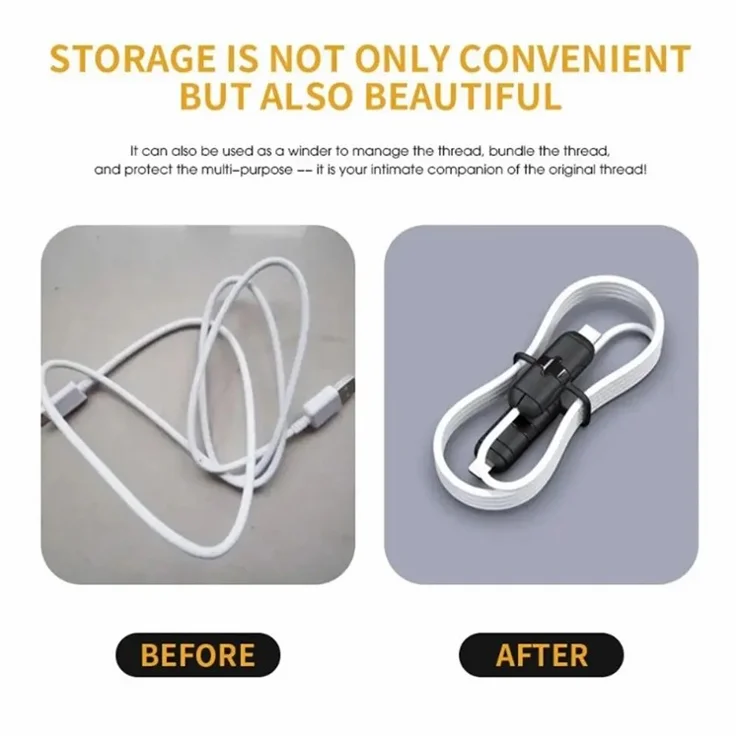 2Pcs Data Cable Protector Silicone Cord Saver Cable Winder Anti-Break Protective Cover - USB to Type-C Pink