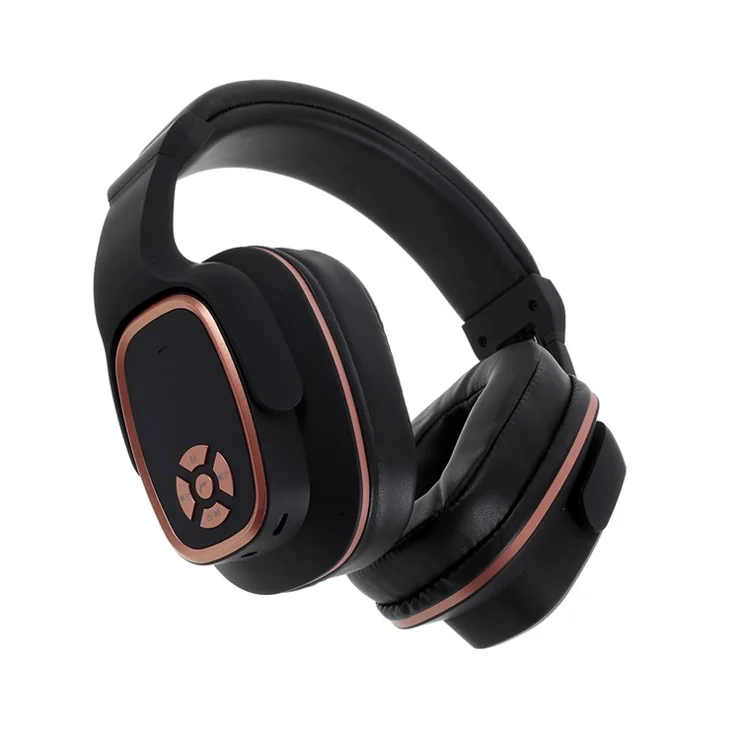 S2 Anti-Noise Wireless Bluetooth-compatible Headset TF Card Stereo Portable Headset Music Microphone - Black