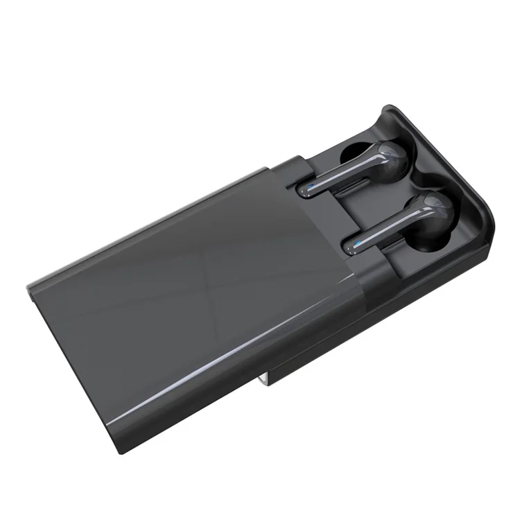 G9 Dual Sliding Charging Module TWS Bluetooth-compatible 5.0 Wireless Headphones - Black