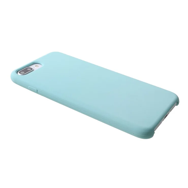 For iPhone 8 Plus / 7 Plus 5.5 inch Solid Silicone Phone Shell - Cyan