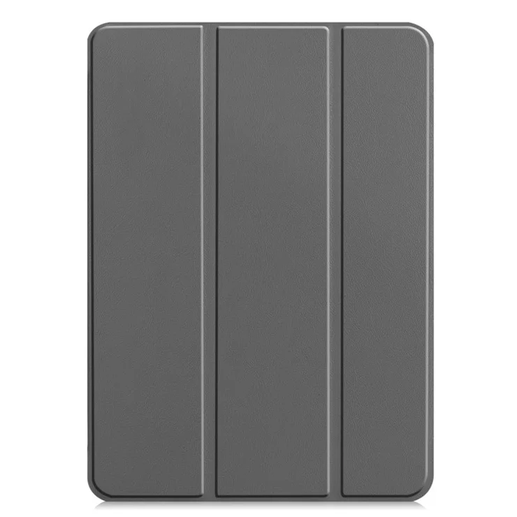 PU Leather Stable Tri-fold Stand Stand Smart Shell for iPad Pro 11-inch (2022) / (2021) / (2020) / (2018) - Grey