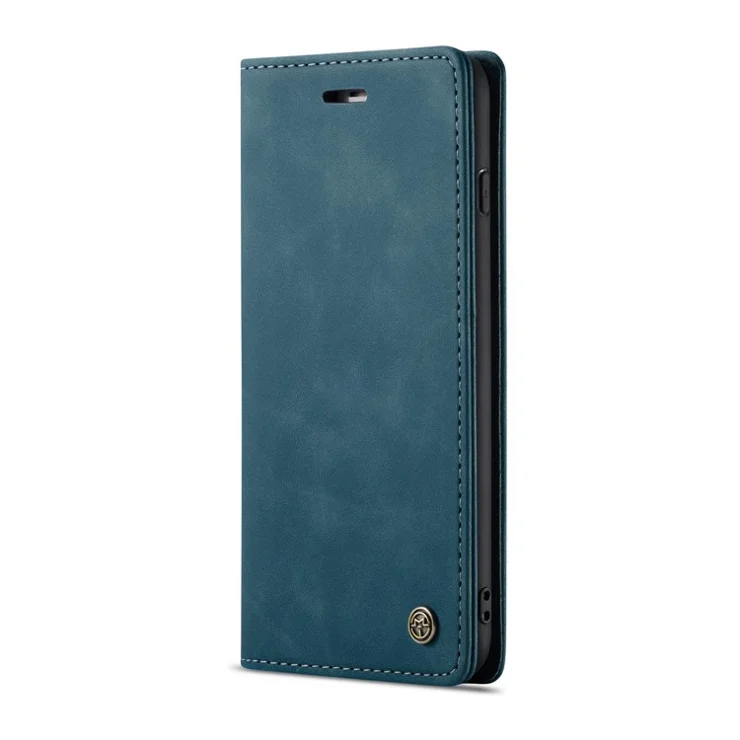 CASEME 013 Series Auto-absorbed PU Leather Wallet Stand Case for iPhone 7 Plus / 8 Plus 5.5 inch - Blue
