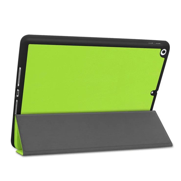 Étui 3 Volets Pour IPad Air 3 10,5" - Protection En Cuir Silicone TPU - Compatible Stylet - Couverture Intelligente - Vert Matcha