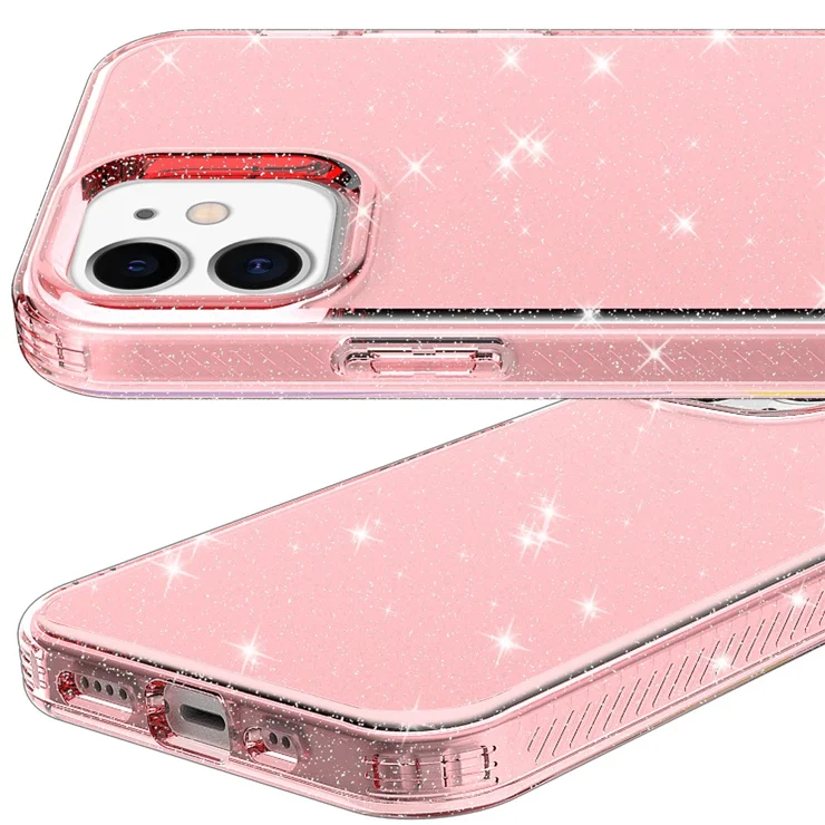 Pink 12 Pro Max Case Amazon Glittery Powder TPU Phone Case