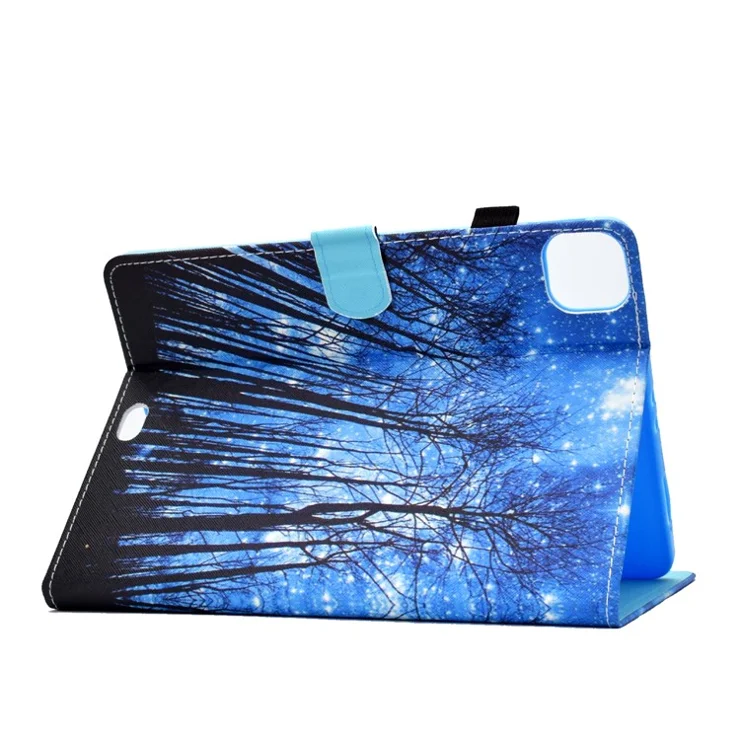 Pattern Printing Leather Card Holder Tablet Shell for iPad Air 11 (2025) / (2024) / Air (2020) (2022) / Pro 11 (2021) - Forest