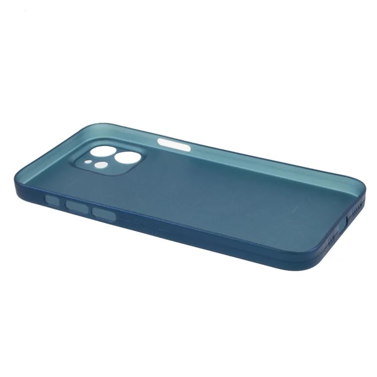 Precise Hole Opening Ultra-thin and Slim Hard PC Case for iPhone 12 mini - Blue