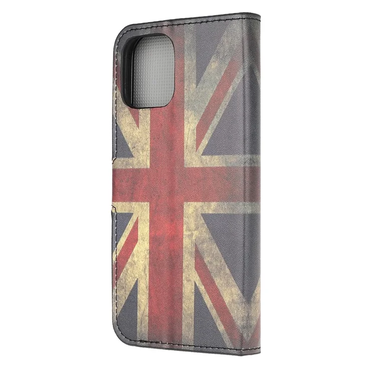 Stand Flip Pattern Printing Design Soft PU Leather Magnetic Closure Wallet Case for iPhone 13 mini 5.4 inch - Union Jack