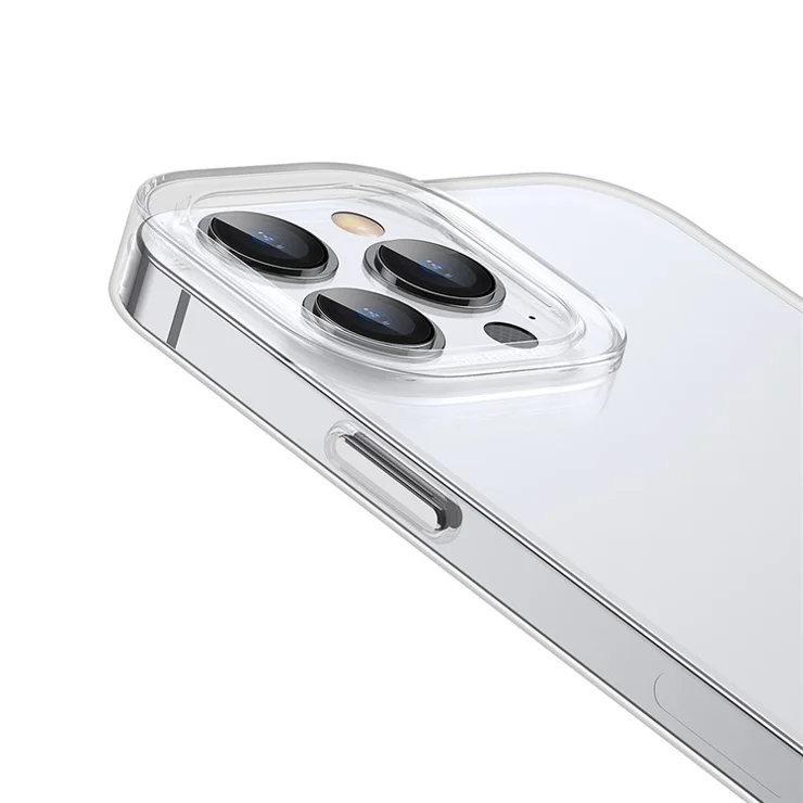 BASEUS Simple Series Soft TPU Phone Case for iPhone 13 Pro Max 6.7 inch Cell Phone Protective Cover Shell - Transparent