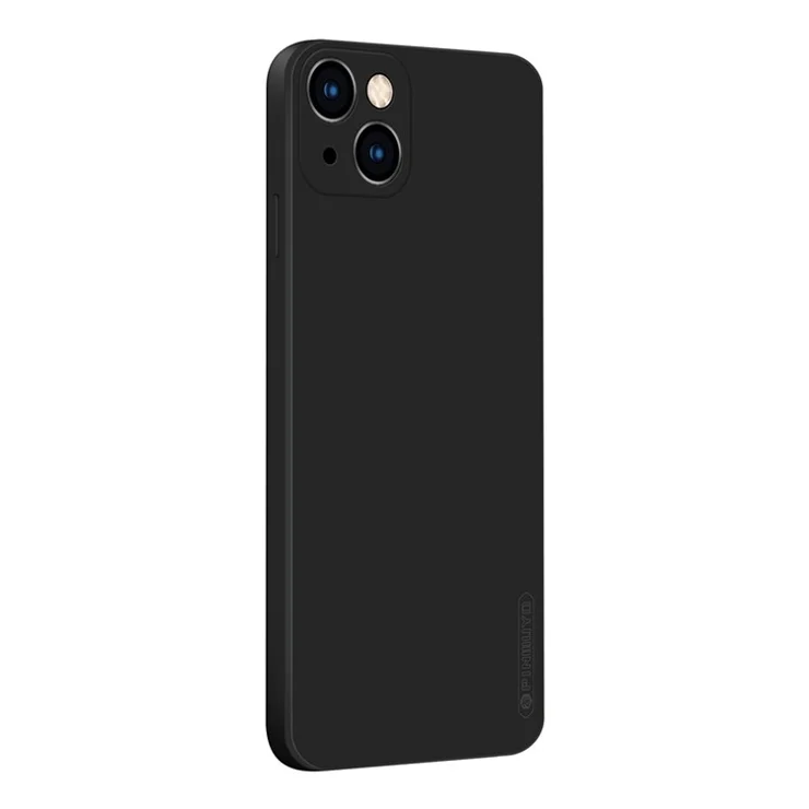 PINWUYO Precise Cut-Out Soft Skin Silicone Shockproof Phone Cover for iPhone 13 6.1 inch - Black