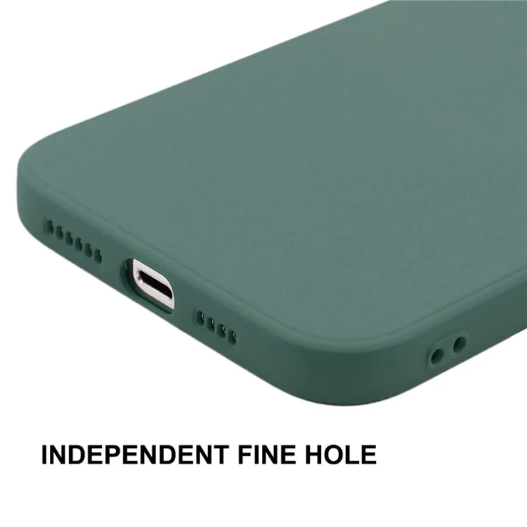 ENKAY HAT PRINCE Anti-Drop Shockproof Solid Color Precise Hole Opening Liquid Silicone Phone Cover Case for iPhone 13 Pro 6.1 inch - Beige