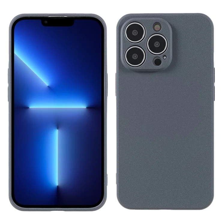Double-sided Matte Wear-Resistant TPU Phone Case Cover for iPhone 13 Pro Max 6.7 inch - Grey