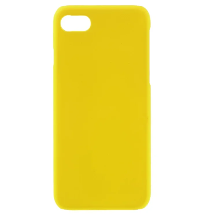 Rubber Coating Hard PC Cover for iPhone SE (2020)/SE (2022)/8/7 4.7 inch - Yellow