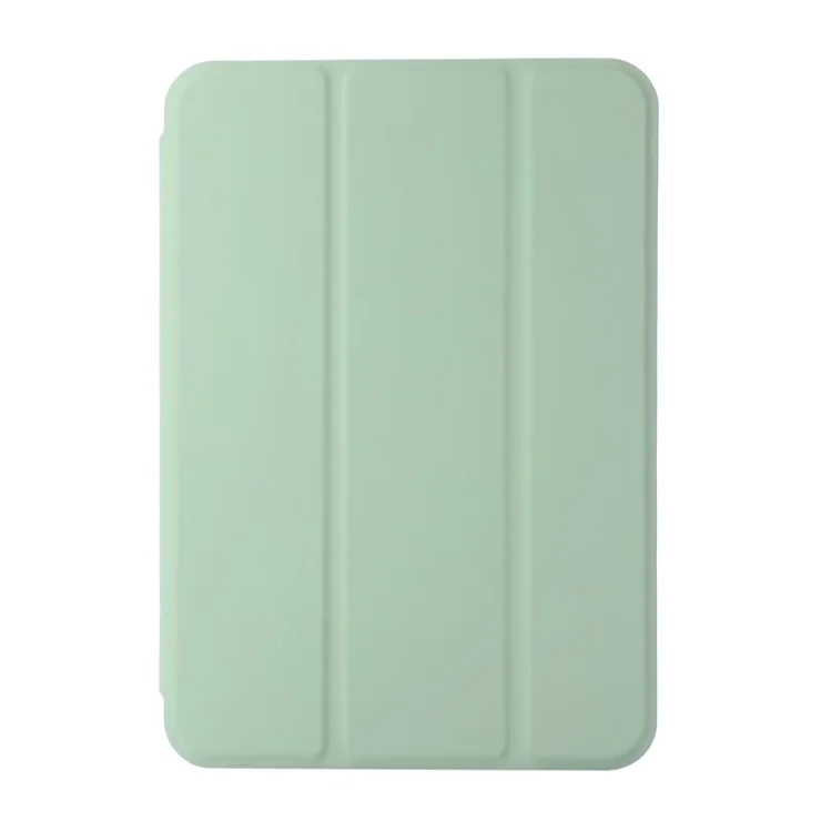 All-Round Protective Magnetic Hard PC PU Leather Tablet Cover Shell for iPad mini (2024) / mini (2021) - Matcha Green