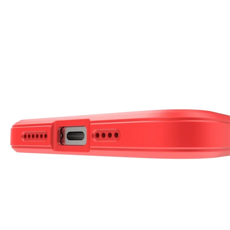 For iPhone 13 Pro Max 6.7 inch Shockproof Rugged Back Shell TPU Phone Protector Case - Red