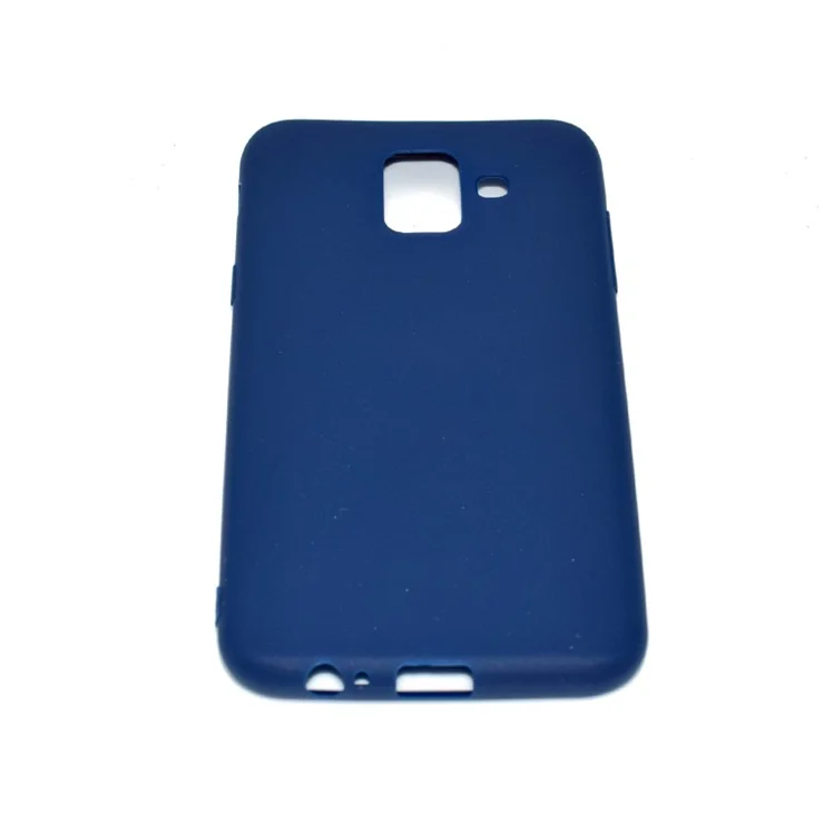 Soft Matte TPU Mobile Phone Case for Samsung Galaxy A6 (2018) - Dark Blue