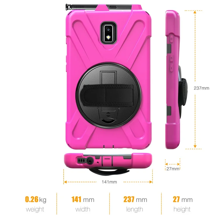 For Samsung Galaxy Tab Active T395 T390 [X-Shape] PC - Main Image