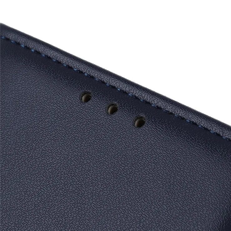 Cell Phone Leather Wallet Case for Samsung Galaxy A81 / Note 10 Lite - Blue