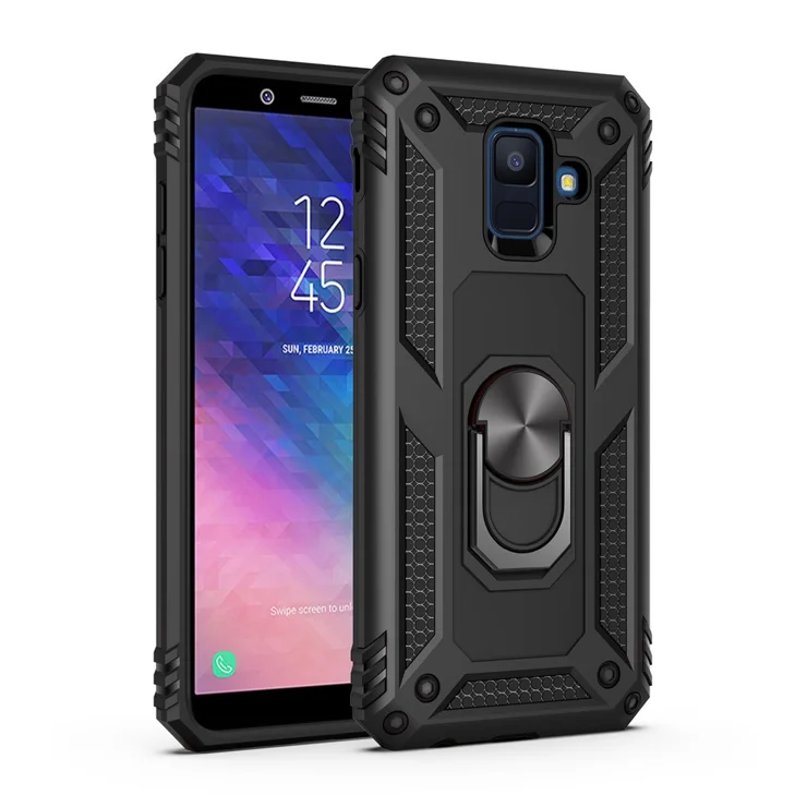 Hybrid PC TPU Kickstand Armor Cover for Samsung Galaxy A6 (2018)