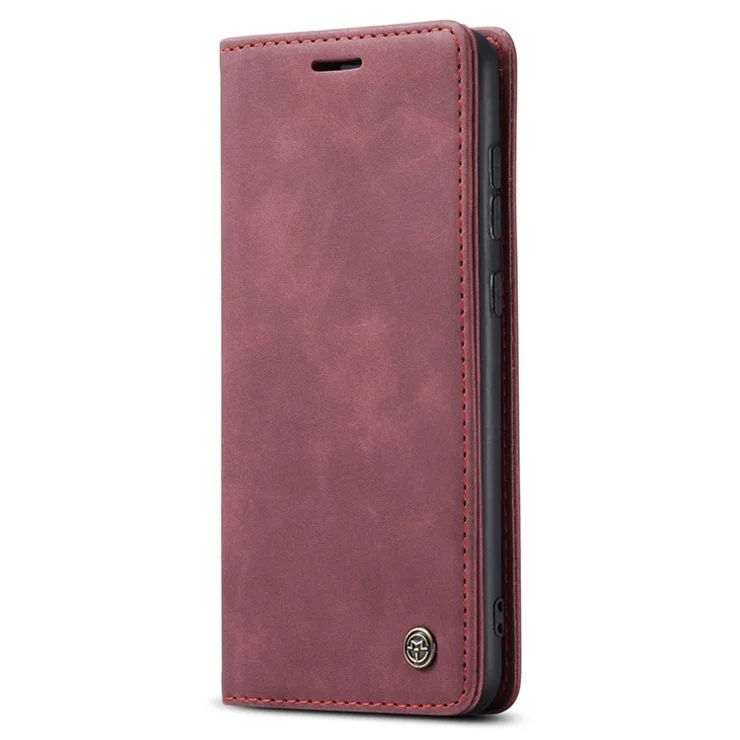 CASEME 013 Series Auto-absorbed Flip Leather Wallet Case for Samsung Galaxy S20 4G/S20 5G - Red