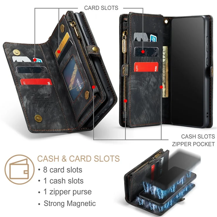 Caseme Samsung A51 Case Wallet CASEME 008 Series 2-in-1 Multi-slot