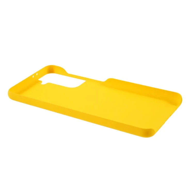 Rubberized Plastic Case for Samsung Galaxy S21+ Hard Protector Shell - Yellow