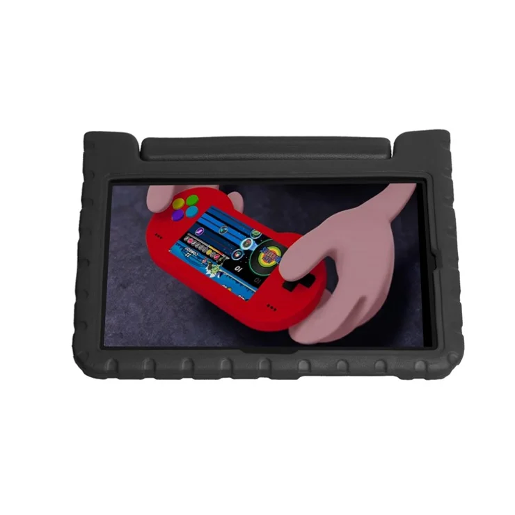 Kickstand Anti-shock EVA Tablet Case with Stylus Slot for Samsung Galaxy Tab A7 10.4 (2022) / (2020) - Black