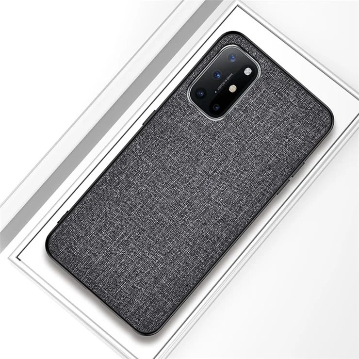 Cloth Coated TPU + PC Hybrid Phone Case Full Protection Cover for Samsung Galaxy A52 4G/5G / A52s 5G - Grey