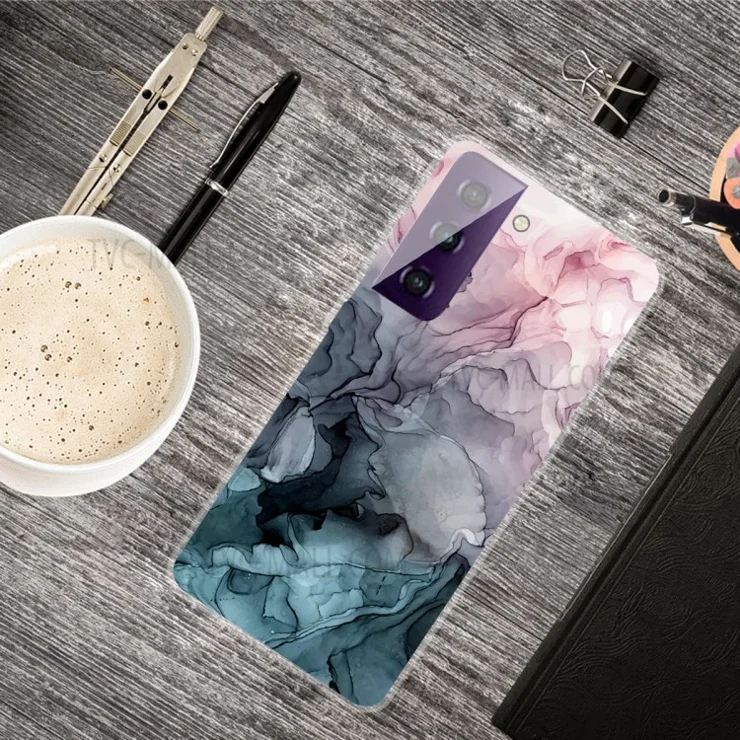 Marble Pattern TPU Cell Phone Case for Samsung Galaxy S21 FE - Style A