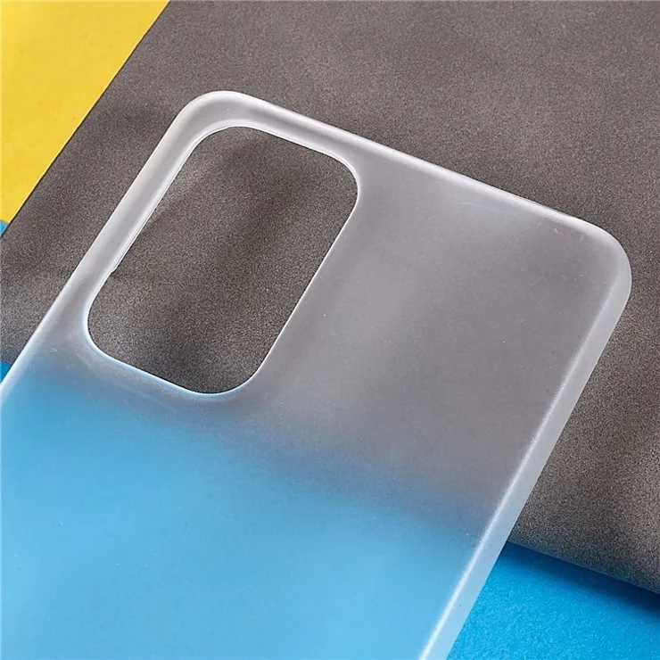 For Samsung Galaxy A53 5G Rubberized Glossy Surface Hard PC Protective Phone Case Cover - Transparent