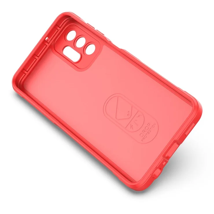 For Samsung Galaxy A13 4G Shock Resistant TPU Phone Protector Case Rugged Back Phone Cover - Red