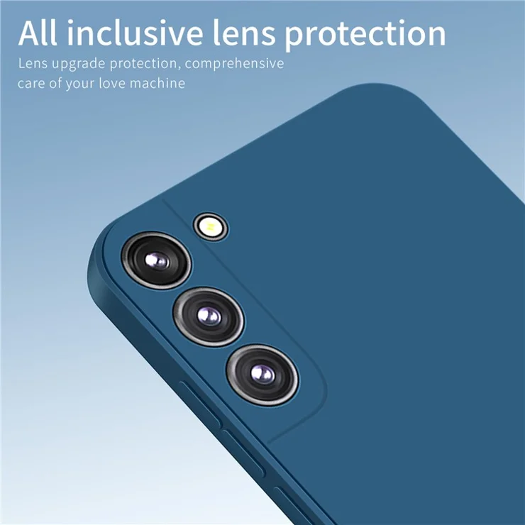 PINWUYO JK TPU-2 Series For Samsung Galaxy S23+ TPU Shockproof Phone Case Fiber Flocking Lining Anti-Scratch Precise Cutouts Camera Protection Cover - Matcha Green