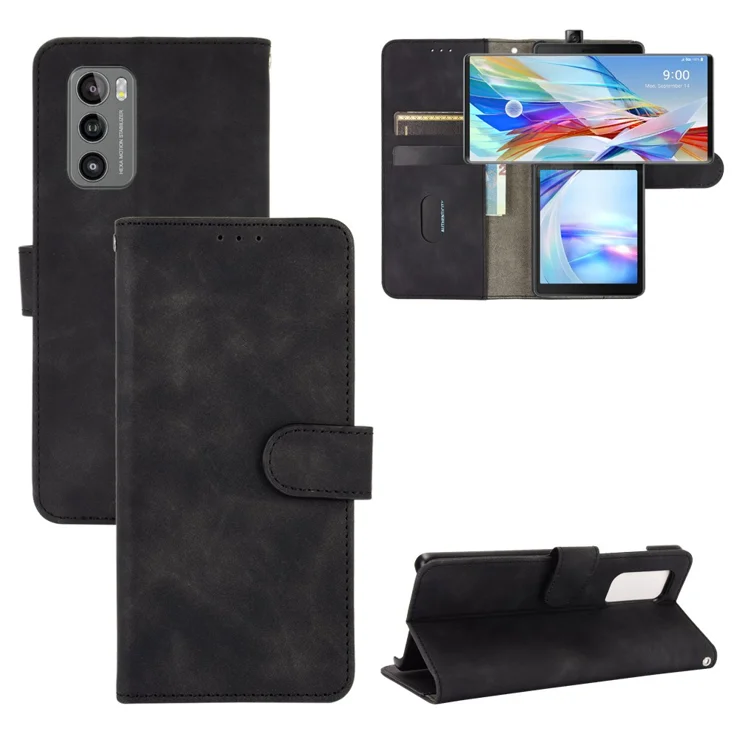 Per LG Wing 5G 2020 Custodia In Pelle Premium Portafoglio In Pelle Flip Slot Multi-carta Cover Per LG Wing LGWing 5G 2020 5G Custodia Da 6,8 Pollici - Foto 4