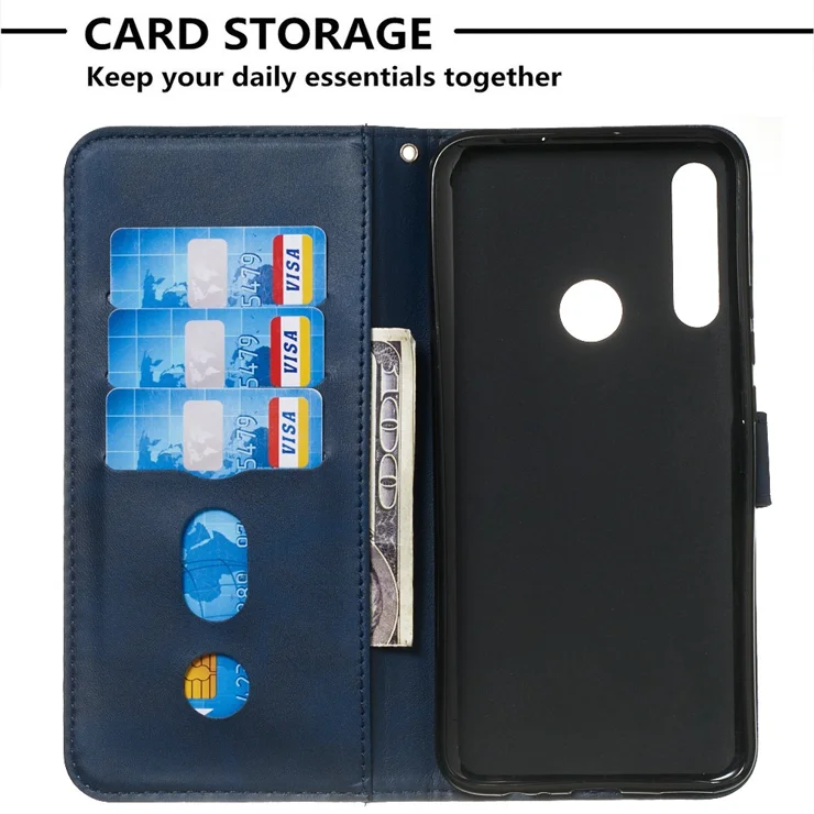 Zipper Pocket Flip Leather Wallet Case for Huawei Honor 9X