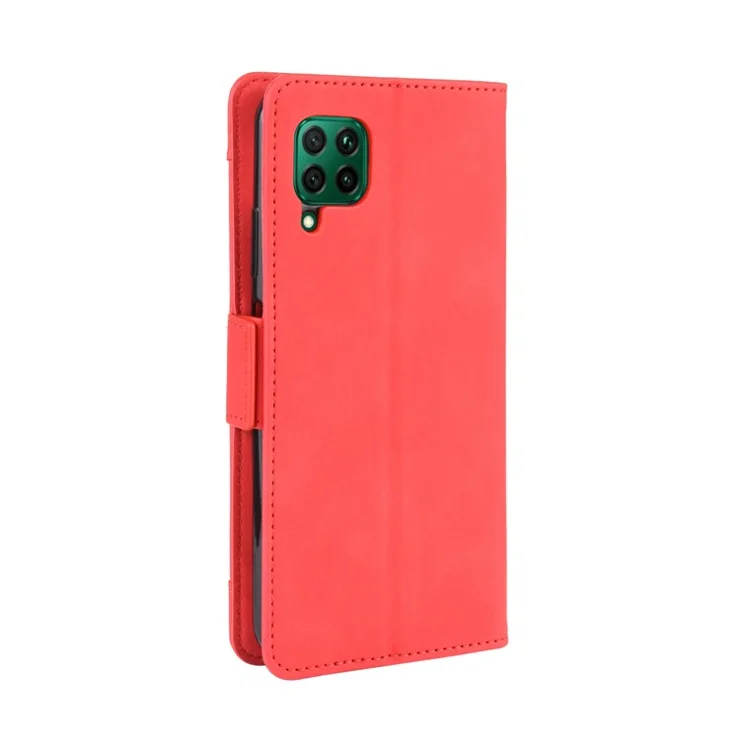 Wallet Leather Stand Case for Huawei P40 lite/nova 7i/nova 6 SE - Red