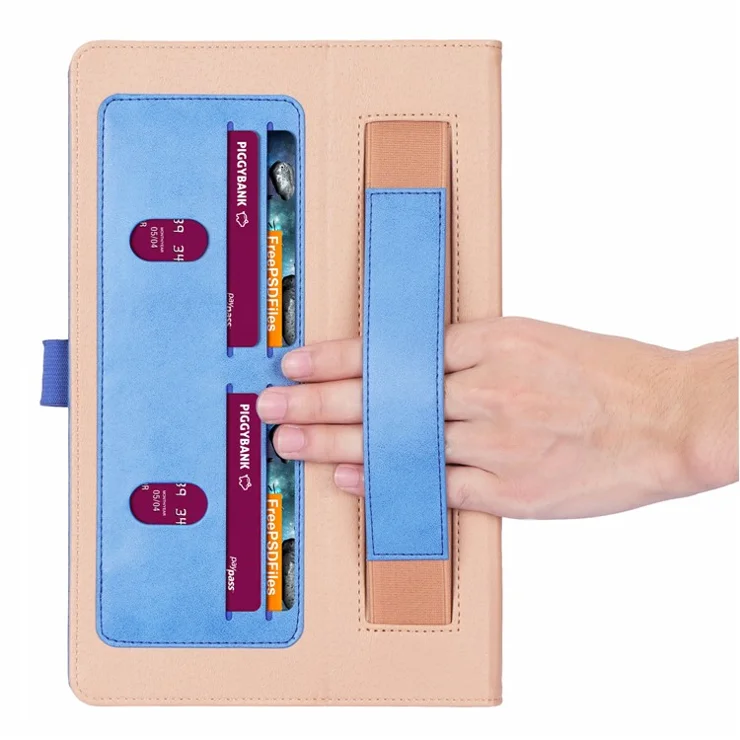 WY-2099 Business Style Leather Tablet Cover for Huawei MatePad T10S - Blue