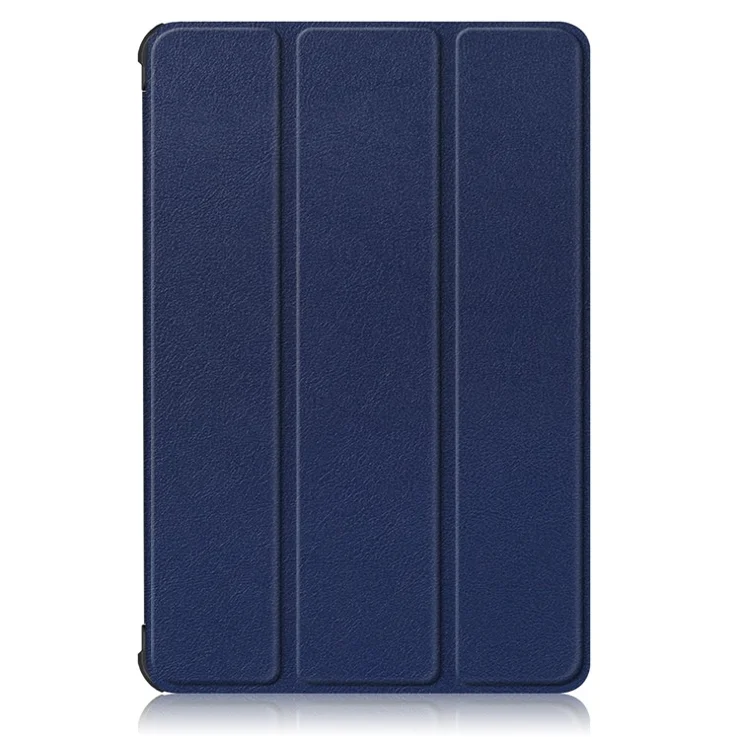 Tri-fold Flexible-Angle Stand Wake/Sleep Leather Smart Case for Huawei MatePad T 10S/T 10 /Enjoy Tablet 2 - Dark Blue
