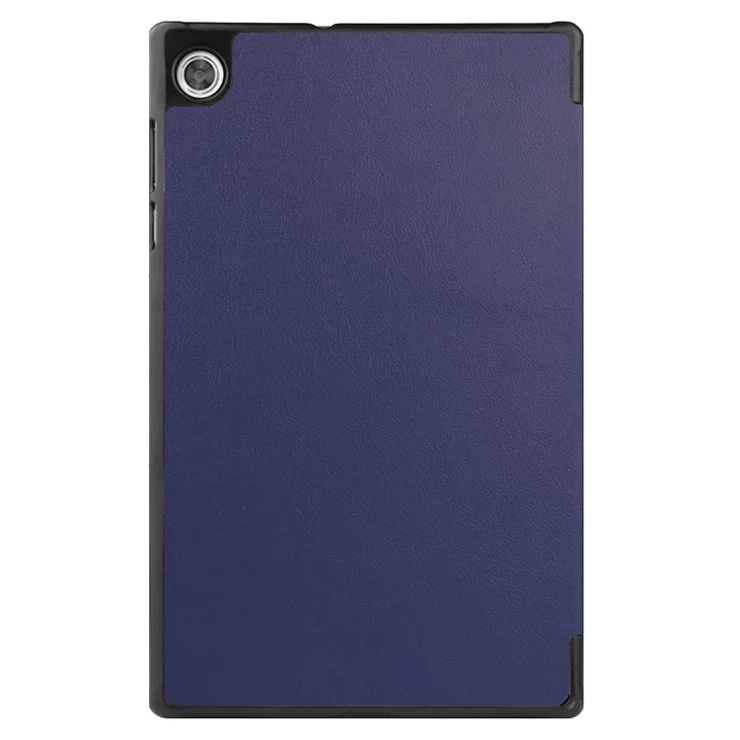 Tri-fold Leather Stand Tablet Case Narrow Bezel Multi-Color Tablet Cover for Lenovo Tab M10 HD Gen 2 TB-X306F/TB-X306X - Blue