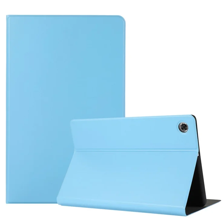 Plain Leather Stand Tablet Cover for Lenovo Tab M10 HD Gen 2 TB-X306X - Sky Blue