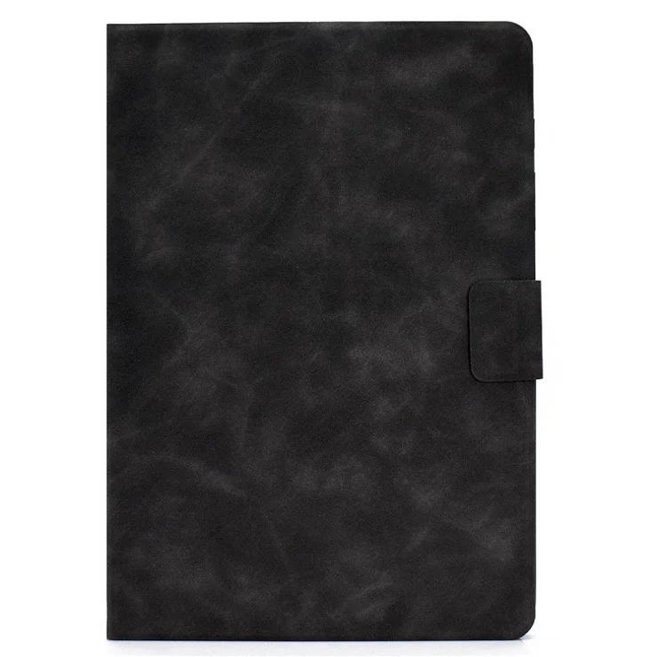 For Lenovo Tab M10 (Gen 3) TB-328F Split Leather Flip Stand Cover Auto Sleep/Wake Function Smart Tablet Case with Card Holders - Black