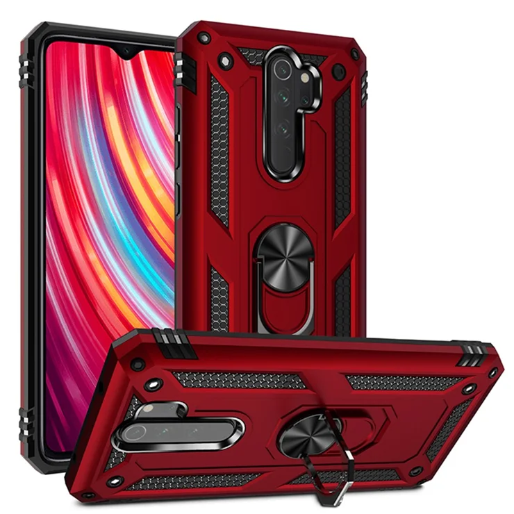 PC+TPU Kickstand Mobile Cover for Xiaomi Redmi Note Pro Red