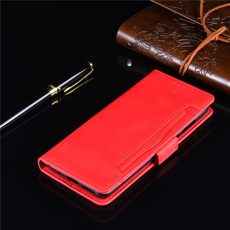 Leather with Wallet Stand Shell for Xiaomi Redmi K30 Pro/Xiaomi Poco F2 Pro/Redmi K30 Pro Zoom - Red