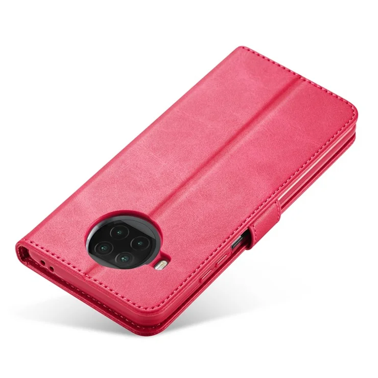 LC.IMEEKE Leather Wallet Case for Xiaomi Mi 10T Lite 5G / Redmi Note 9 Pro 5G / Mi 10i 5G Stand Shell - Rose