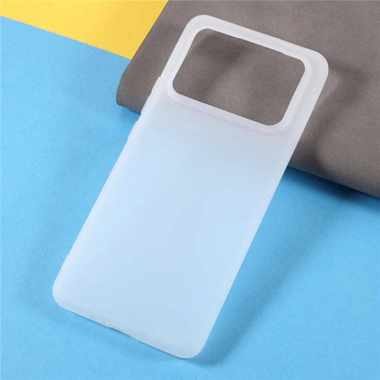 Double-Sided Matte TPU Phone Case Shell Cover for Xiaomi Mi 11 Ultra - White