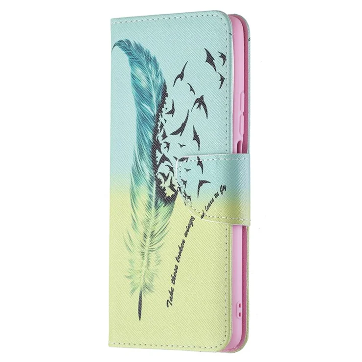 Pattern Printing Wallet Stand Leather Phone Flip Case Protective Cover for Xiaomi 11T / 11T Pro - Feather and Birds