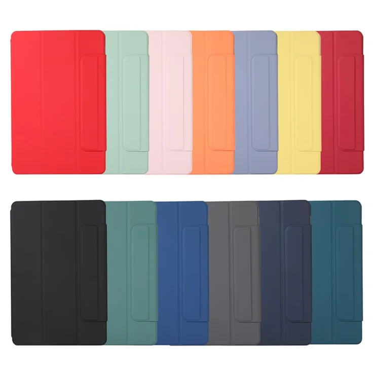 Magnetic Absorption Full Protection PU Leather Stand Tablet Case Cover for Xiaomi Pad 5/Pad 5 Pro - Blue